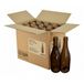 Bouteille de bière belge à col droit, 75 cl, brune, couronne 26 mm, boîte 12 pcs