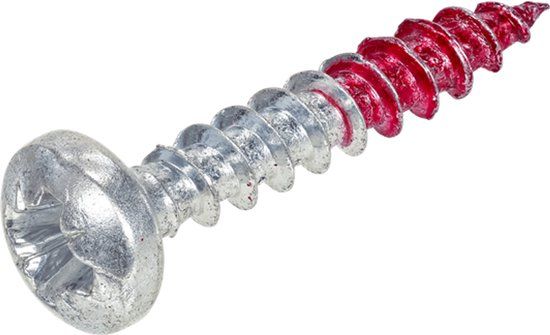 Rotadrill Unischroef Pozidrive 2 Bolkop 4 x 30mm Voldraad Verzinkt (200 stuks)