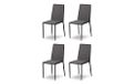 Julian Bowen Jazz Stapelstoelen, Stof/Weefsel, 4-delig Modern design Eén maat Grijs