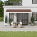 Maison Exclusive - Auvent rétractable automatique marron 500x300 cm