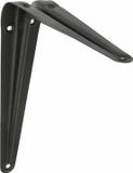 AMIG Plankdrager/planksteun van metaal - gelakt zwart - H175 x B150 mm