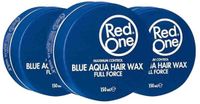 Red One Aqua Hair Wax Blue - 3 x 150 ml - Voordeelverpakking