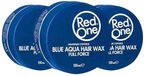 Red One Aqua Hair Wax Blue - 3 x 150 ml - Voordeelverpakking