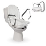 Toiletverhoger Mobiclinic Toiletverhoger met armleuningen, deksel, 17 cm, model Guadiana