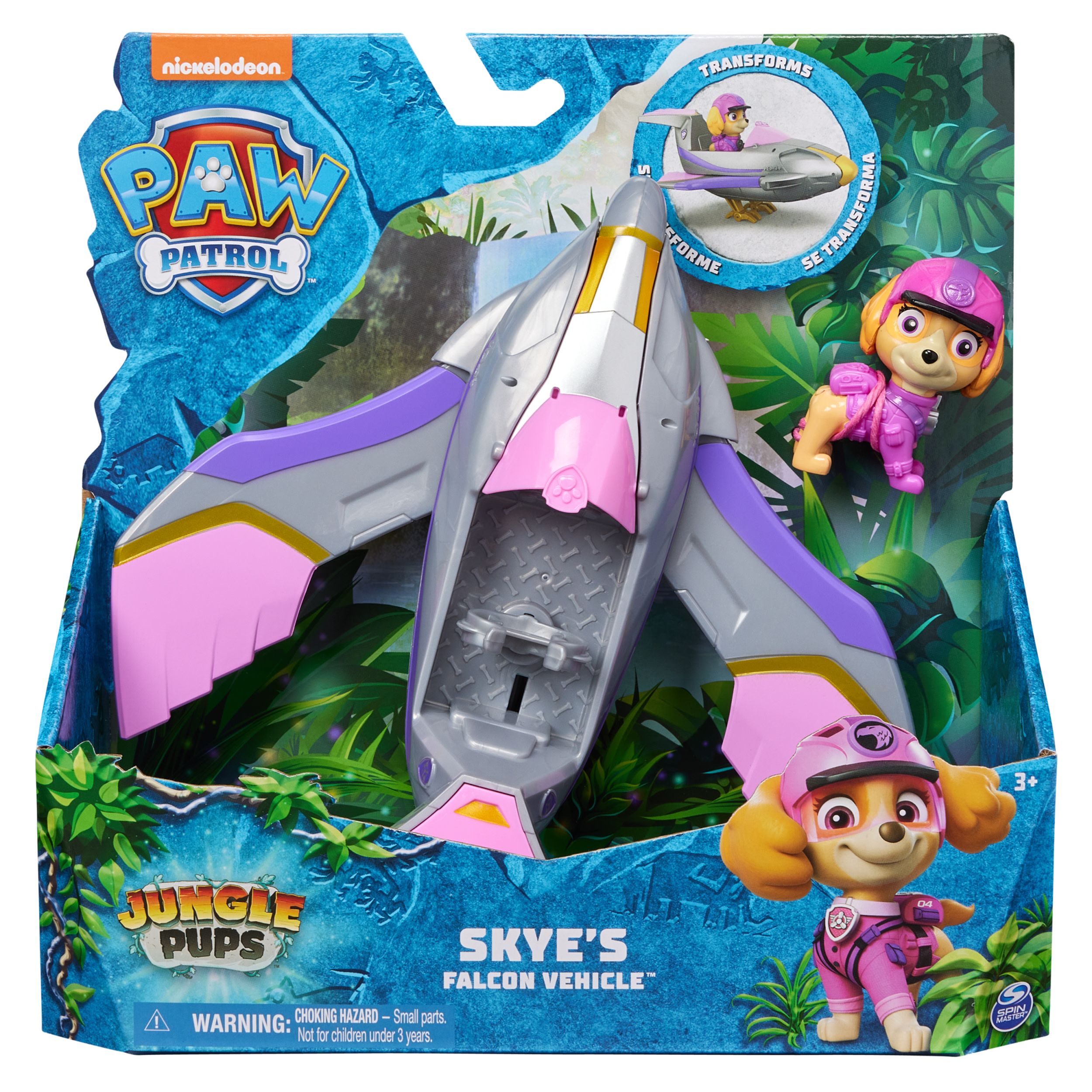 PAW Patrol Jungle Pups Skye's Vehicle - Toy Airplane with Figure
