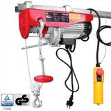 deuba Monzana Elektrische Kabbellier - 400 tot 800 kg Katrol Motor - Rood