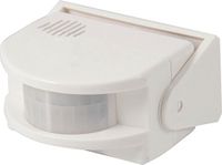 Electraline 58413, aanwezigheidssensor met alarm, wit