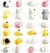 Kawaii Squishies - Set van 24 - Zacht siliconen speelgoed - Anti-stress knijpen - Mini squishy dierenspeelgoed