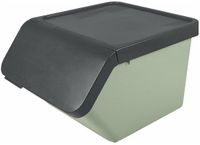 Sunware Sigma Home sorteer bak met deksel - afvalbak - groen - stapelbaar - 45L