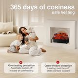 KAMINIO® Noah elektrische open haard met verwarming