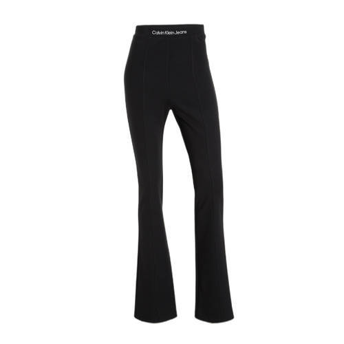 CALVIN KLEIN JEANS CALVIN KLEIN JEANS high waist flared broek zwart