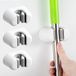 Bol Bezem Mop Houder Organizer - Mural - 2 pièces - Blanc