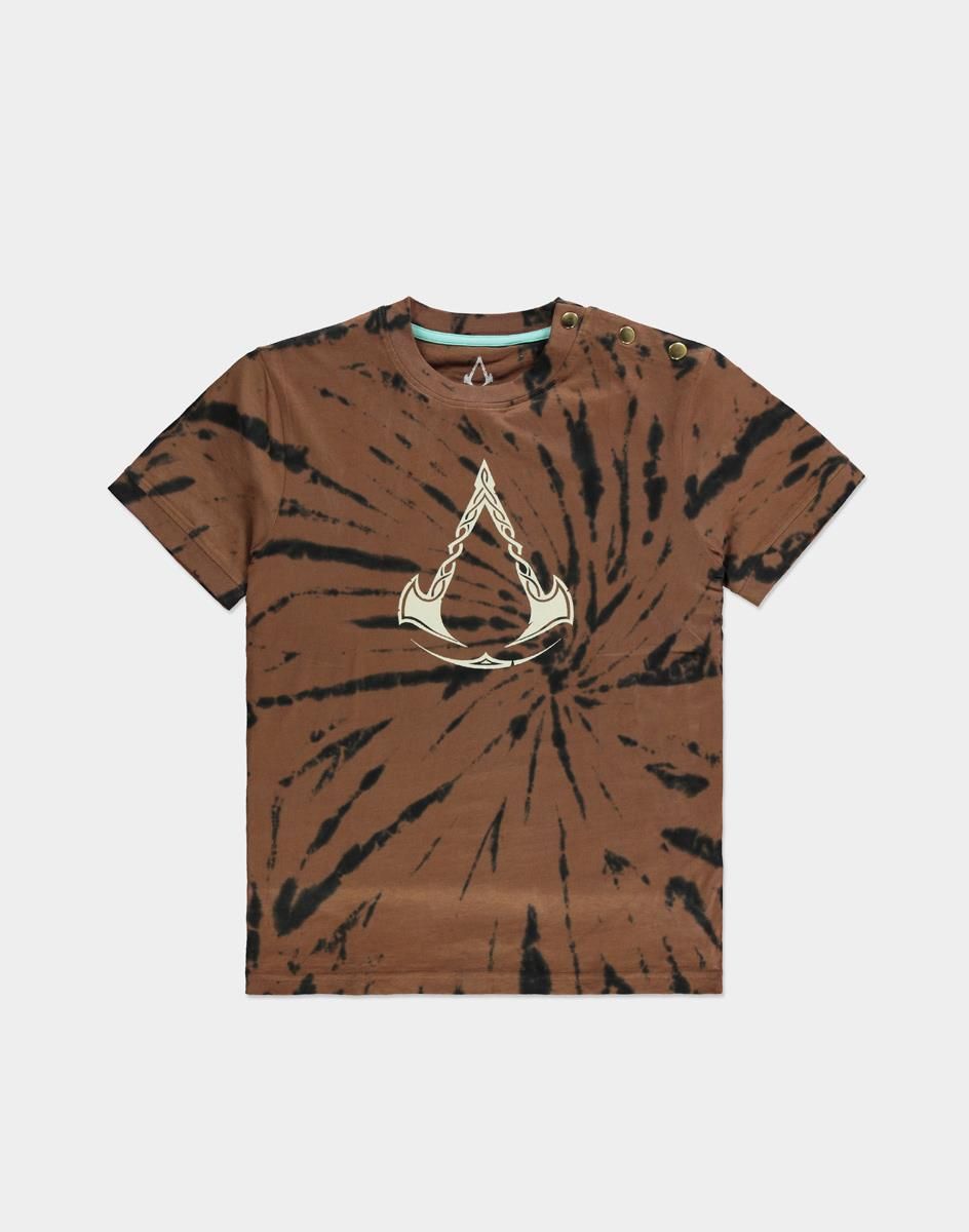 Difuzed Assassin's Creed Valhalla - Woman's Tie Dye Printed T-shirt - Bruin - 8718526334197