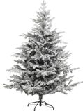 Atmosphera JJA Kunstkerstboom op metalen standaard, besneeuwd, 150 cm