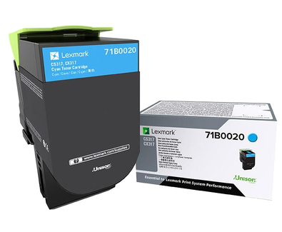 Lexmark 71B0020 Cyaan Toner Cartridge