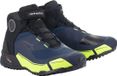 Alpinestars CR-X Drystar Chaussures de moto Noir Bleu foncé Jaune fluo - Taille US 7