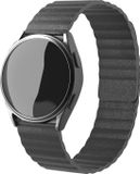 Strap-it Polar Ignite 2 Leren Loop Bandje - Grijs