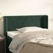 Tête de lit vert foncé 83x16x78/88 cm velours