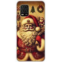 Xiaomi Bedrukt siliconen hoesje compatibel met Xiaomi Mi 10 Lite pere noel vintage