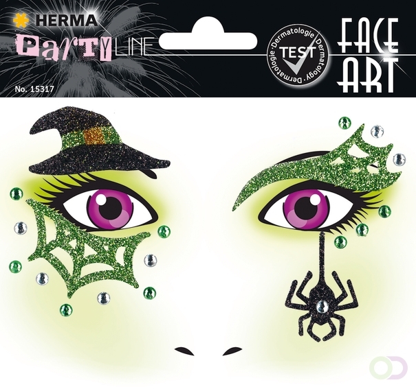 HERMA 15317 Face Art Sticker Witch