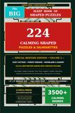 The Big Sleep Book of Shaped Puzzles: Volume 3: 224 Calming Silhouette Word Searches for Adults & Seniors: Cozy Cottage, Forest Dreams, Woodland & ... the Same Shape on Any Page) with Solutions