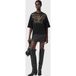 AllSaints Glide Amelie T-shirt Noir/or