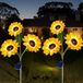 Lampes solaires tournesol, 2 pièces, IP65, étanche, pour jardin et terrasse