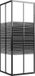 vidaXL Cabine de douche rayures 80x80x180 cm ESG noir