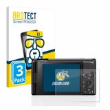 BROTECT Screenprotector 3 Stuks voor Sony ZV-1 / ZV-1A Beschermglas transparant