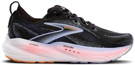 Brooks Glycerin 22 Dames Hardloopschoenen Zwart Blauw Rood Maat 37.5