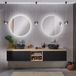 Badkamerplanet Ronde Badkamerspiegel Goud 100 cm LED Touch Dimbaar