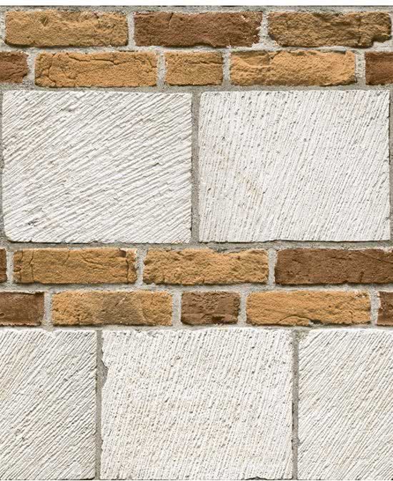 Dutch Wallcoverings vinylbehang beton/baksteen - beige - 3294270648070