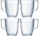 Luminarc Verres à thé Leeds - 24x - verre transparent travaillé - 8 x 11 cm - 320 ml