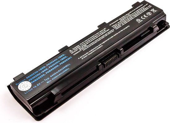 Micro Battery Li-Ion, 4.4Ah Lithium-Ion 4400mAh 10.8V oplaadbare batterij/accu