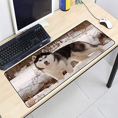 DHSBD Dierlijke Wolf Print Muismat Grote Computer Muismat Rubber Gamer