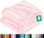 Utopia Bedding Roze deken polar fleece 300 GSM luxe deken voor bank, bed, antistatisch, zacht en pluizig (228 x 228 cm)