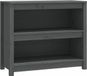 vidaXL Boekenkast 80x35x68 cm massief grenenhout grijs