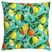 Evans Lichfield Oranje bloesem Outdoor Polyester Gevuld Kussen, Multi, 43 x 43 cm
