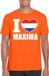 Shoppartners Bv Oranje I love Maxima shirt heren - Oranje Koningsdag/ Holland supporter kleding XXL