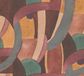 A.S. Création DYNAMISCH BEHANG | Abstract - Oranje Lila Grijs Groen