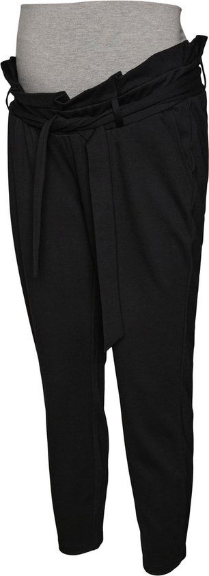 MAMA.LICIOUS VMMEVA HR LOOSE PAPERBAG PANT NOOS Dames Broek - Zwart - Maat M