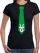 Bellatio Decorations Rendier Kerst T-shirt Dames Zwart S