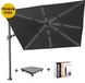 Platinum Challenger T2 glow premium parasol 300x300 cm anthracite faded black avec pied de 90KG et housse