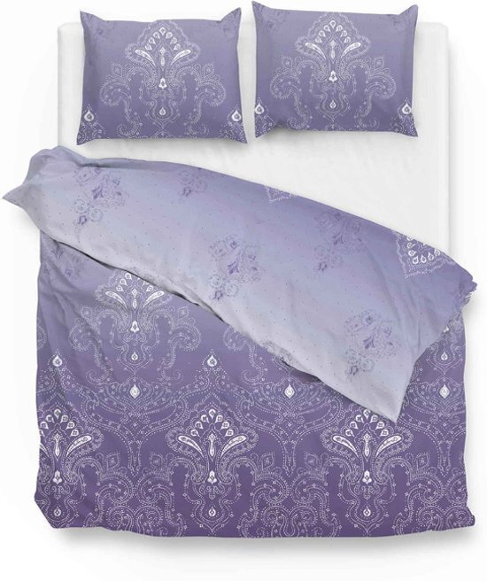 Zo!Home Morel Dekbedovertrek - Eenpersoons - 140x200/220 cm - Purple