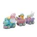 Hodao 22,2 cm Paaskabouters Trein Decoraties, Lente Bunny Handgemaakte Trein Beeldjes voor Pasen Party Tafelblad Beeldjes (Multicolor)
