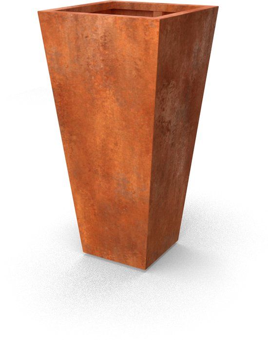 Geroba Vaso Cortenstaal Plantenbak - 60x60x120cm - Roest