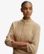 Superdry Femme Pull à col Tunisien en Maille Torsadée Brossée Beige Taille: 40