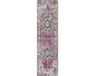 Safavieh Tapijtloper Aimee | Polyester | Fuchsia, Lichtgrijs | 69 x 244 cm