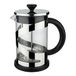 Café Olé Classico Chroom Cafetière, 800 ml / 3 mokken / 6 espressokopjes, French Press-koffiezetapparaat, roestvrijstalen gaasfilter, glazen behuizing, chromen afwerking