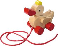 Haba Trekfiguur Eend - Hout - Crème